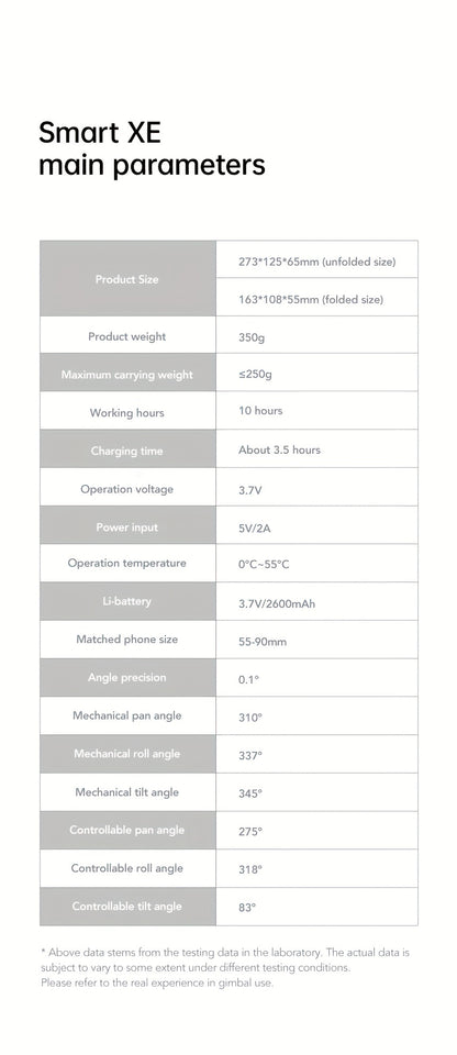 AOCHUAN XE 3-Axis Handheld Gimbal Stabilizer