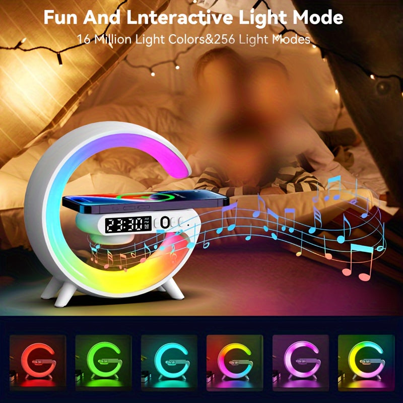 1pc Smart Big G Colorful Speaker Atmosphere Light