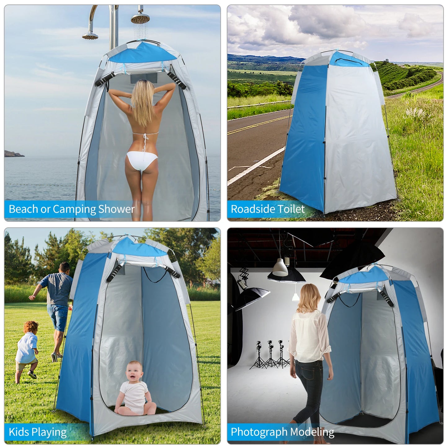 Portable Beach Shower Toilet Changing Tent