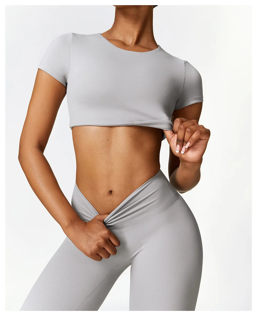 Skintight Sports Short Shirts Women